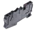 ST 4-FSI/C-LED 24 Series Black Fused DIN Rail Terminal, Single-Level, Spring Clamp Termination